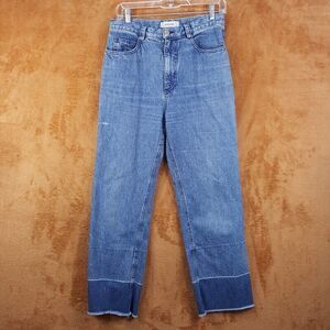 RACHEL COMEY Womens Jeans Size 8 Medium Wash Straight Leg High Waisted Crop